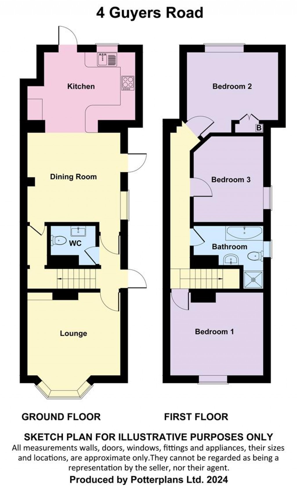 Floorplans For Freshwater Bay, Isle of Wight