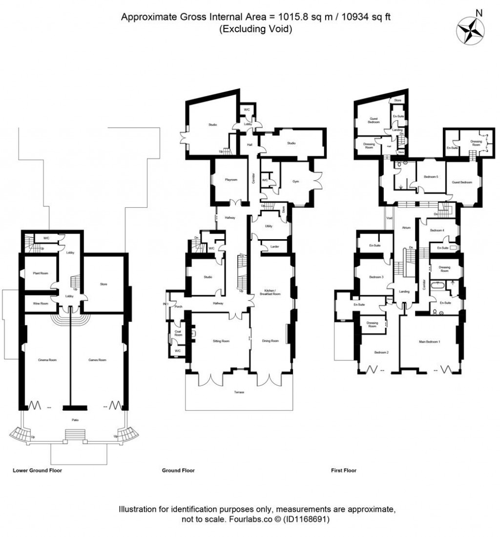 Floorplans For Higher Lincombe Road, Torquay