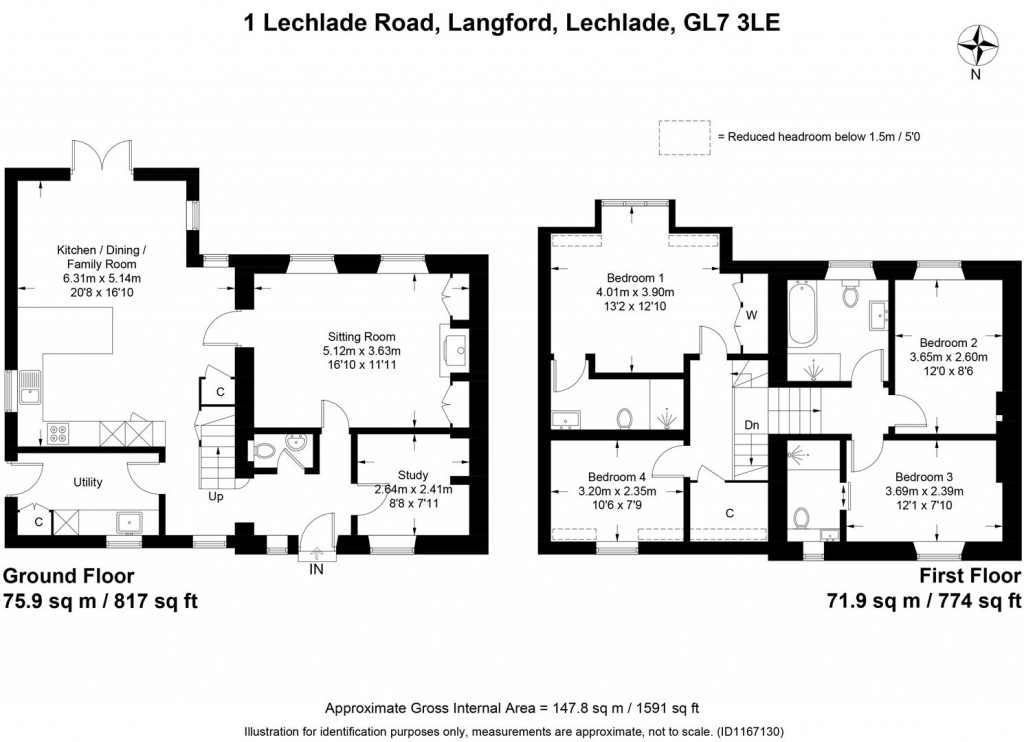 Floorplans For Langford, Oxfordshire