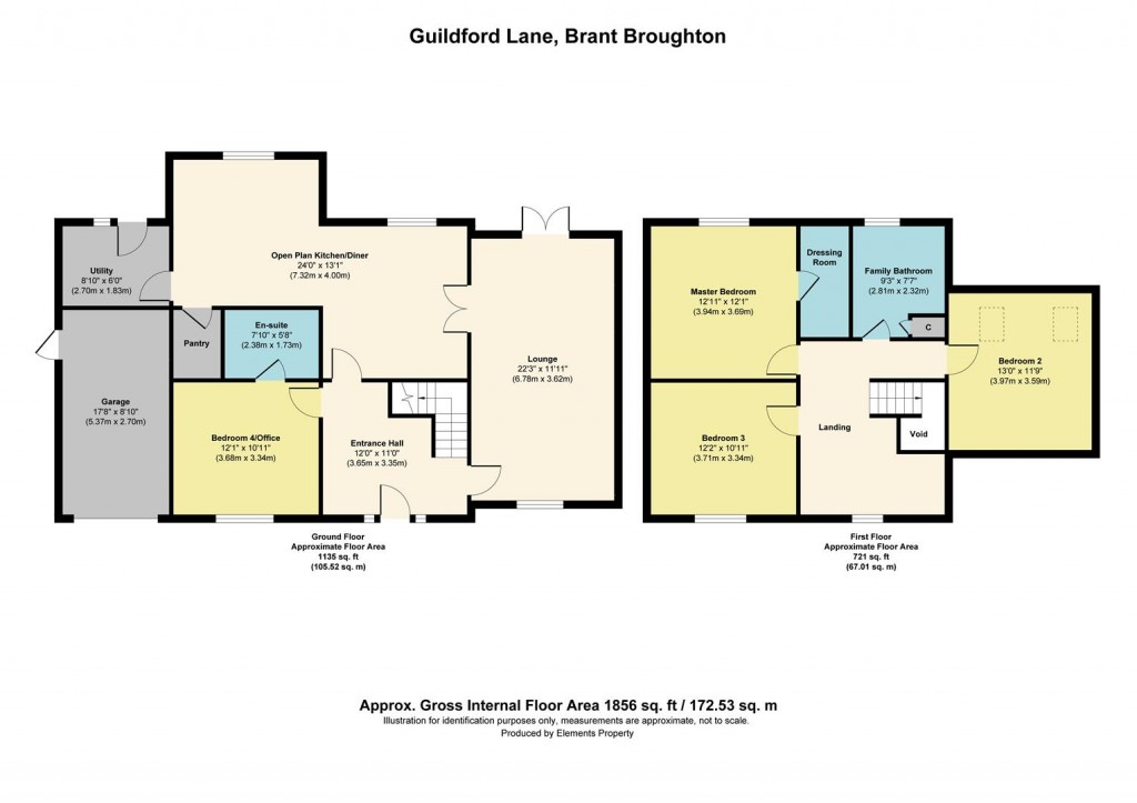 Floorplans For Guildford Lane, Brant Broughton
