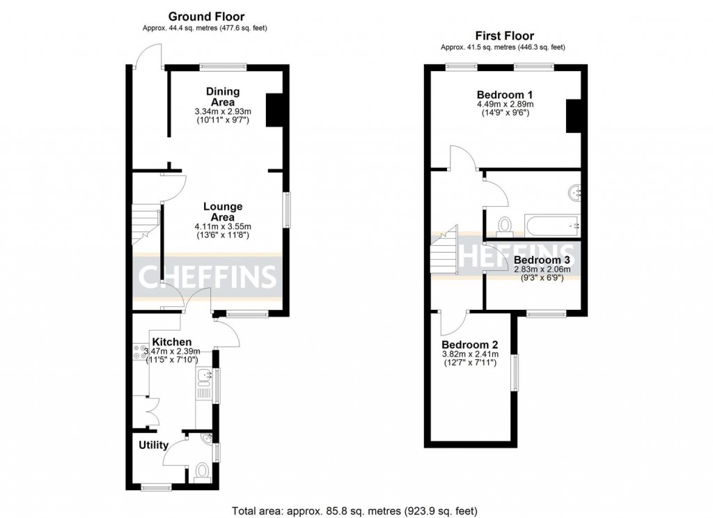 Floorplans For Millpit Furlong, Littleport, Ely