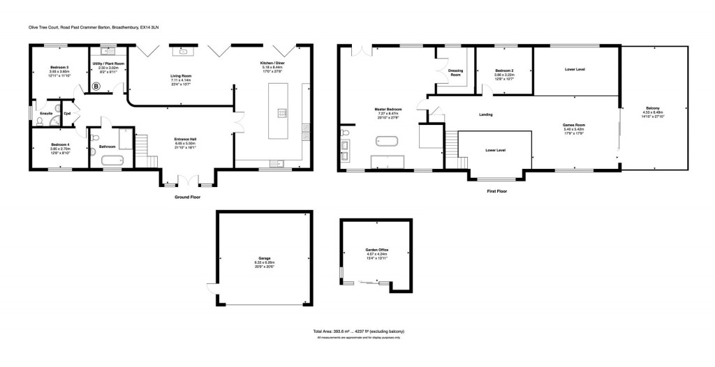 Floorplans For Broadhembury, Honiton