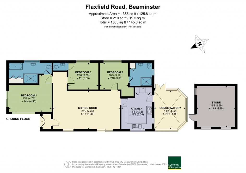 Floorplans For Flaxfield Road, Beaminster