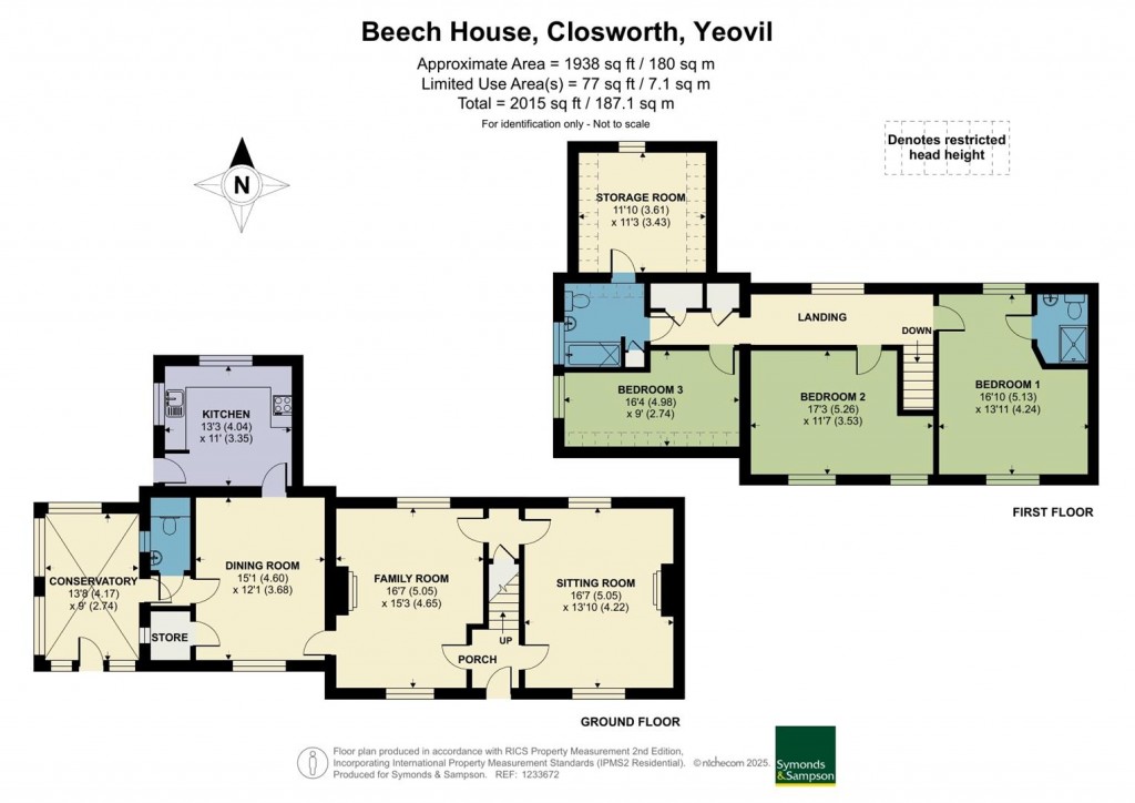 Floorplans For Closworth, Yeovil, Somerset