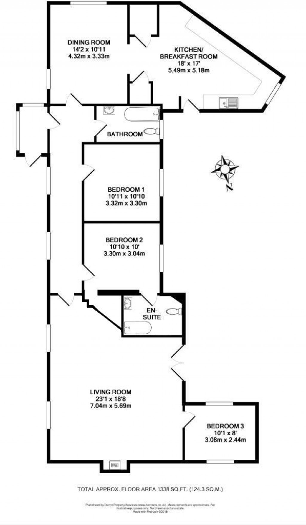 Floorplans For Sampford Courtenay, Okehampton