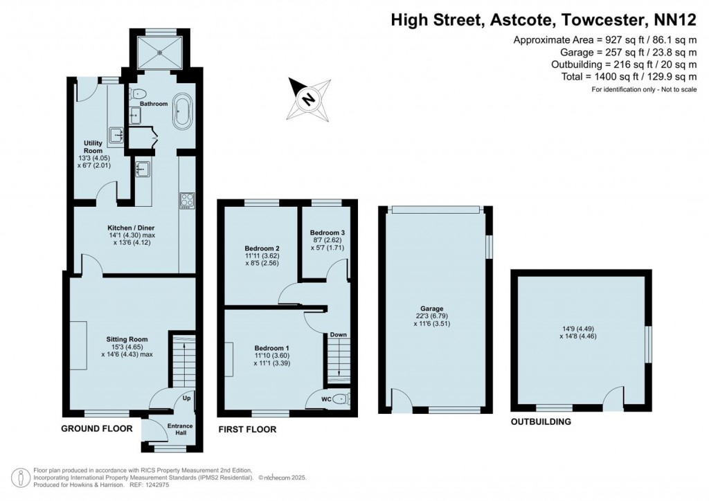 Floorplans For High Street, Astcote, NN12