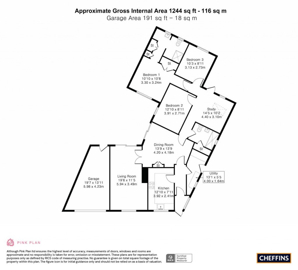 Floorplans For Church Road, Stow-Cum-Quy, Cambridge
