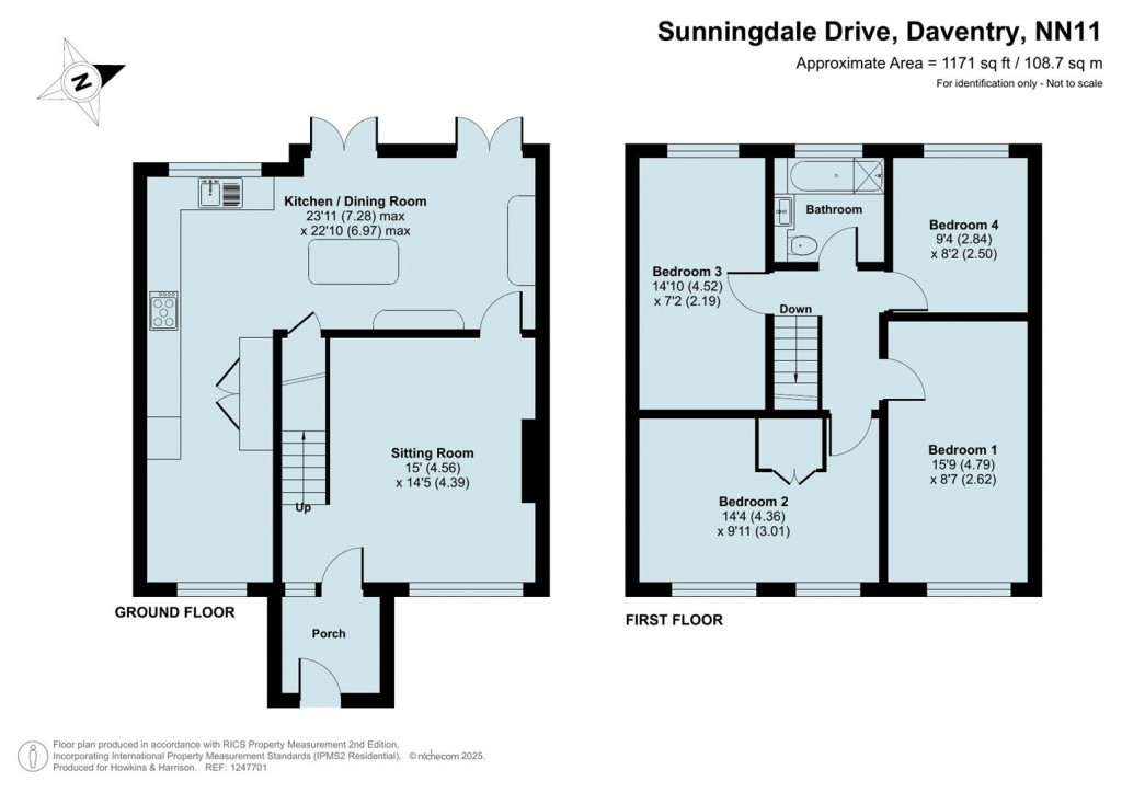 Floorplans For Sunningdale Drive, Daventry, NN11