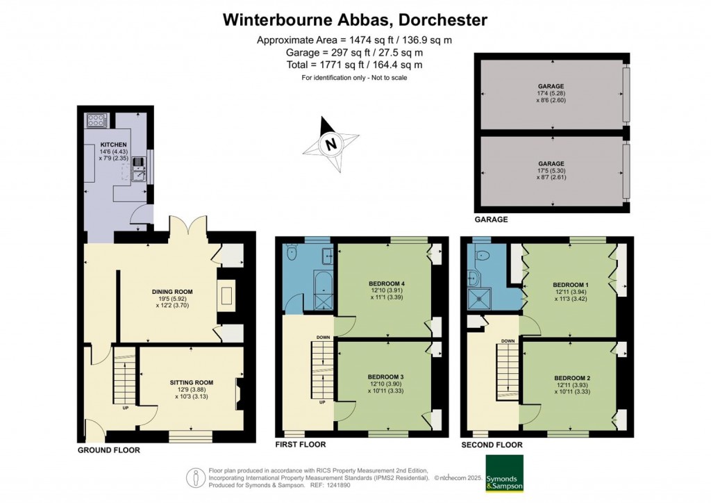 Floorplans For Winterbourne Abbas, Dorchester