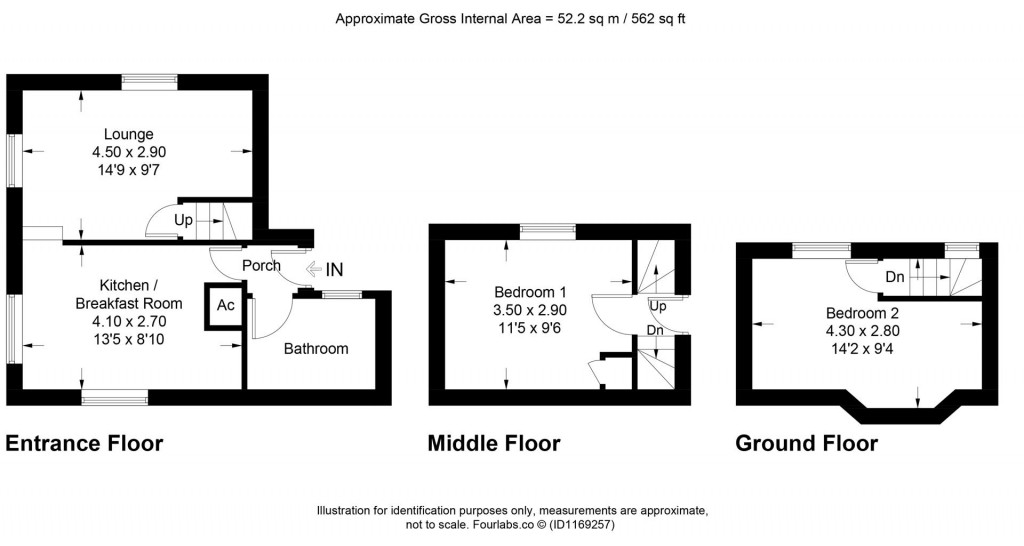 Floorplans For West Looe Hill, Looe