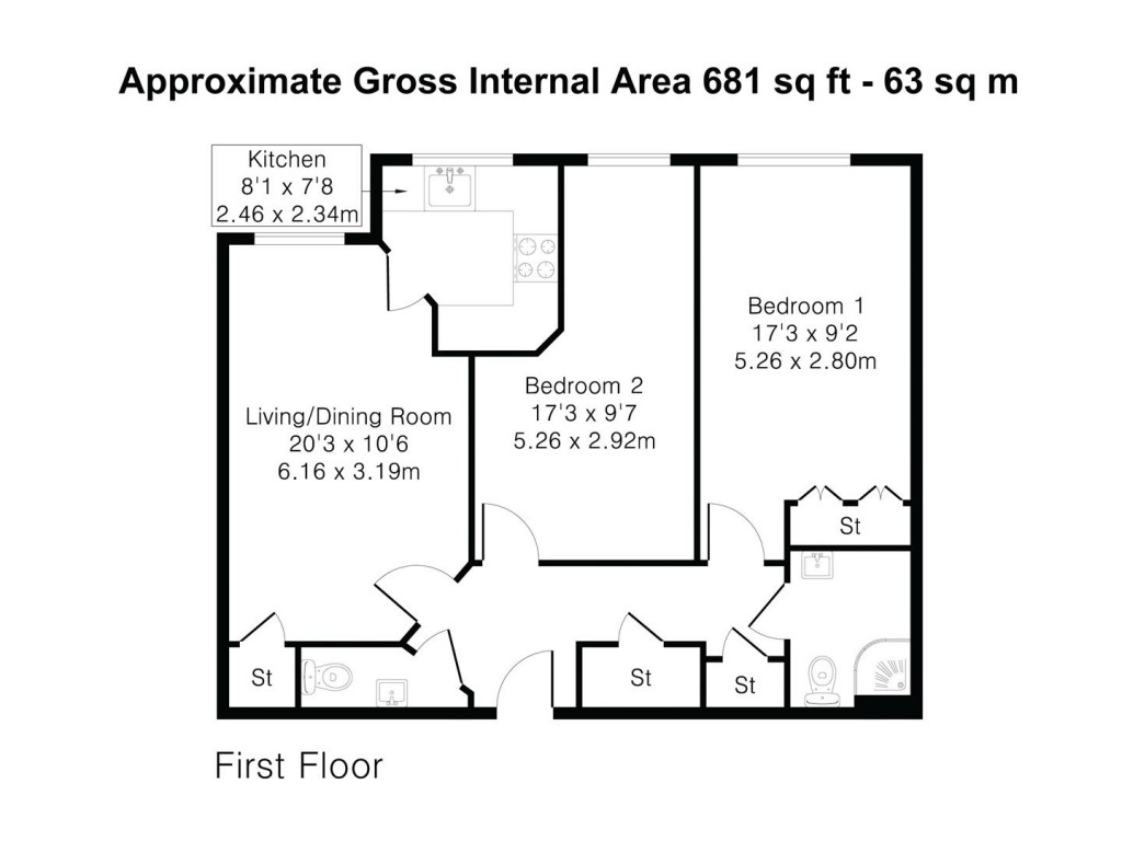 Floorplans For Radwinter Road, Saffron Walden