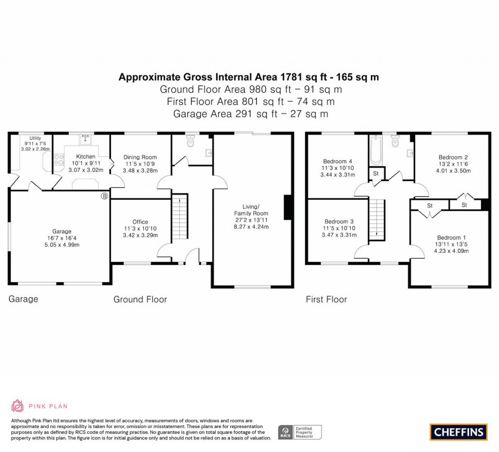 Floorplans For The Brambles, Balsham