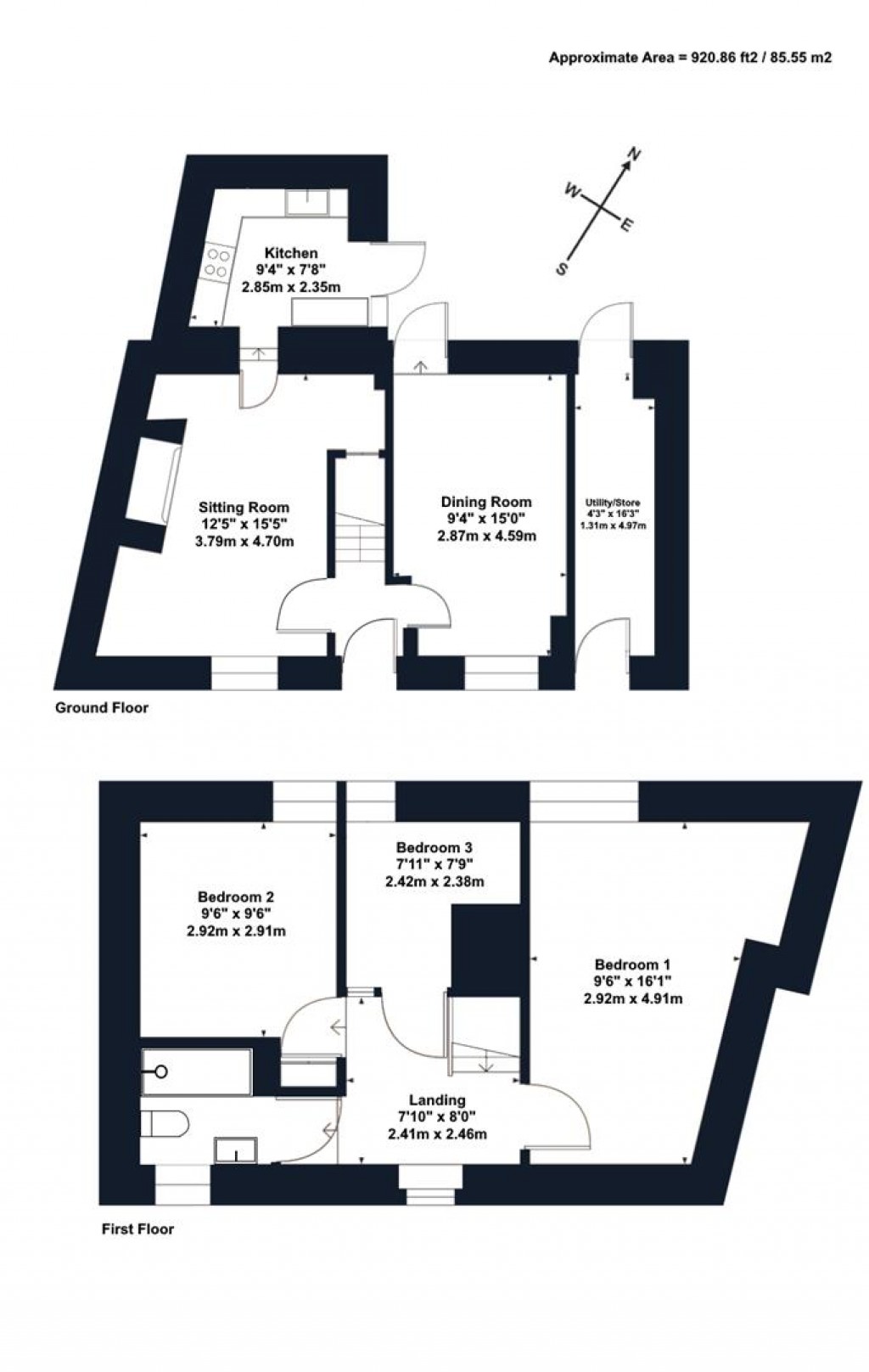 Floorplans For Vine Street, Winkleigh