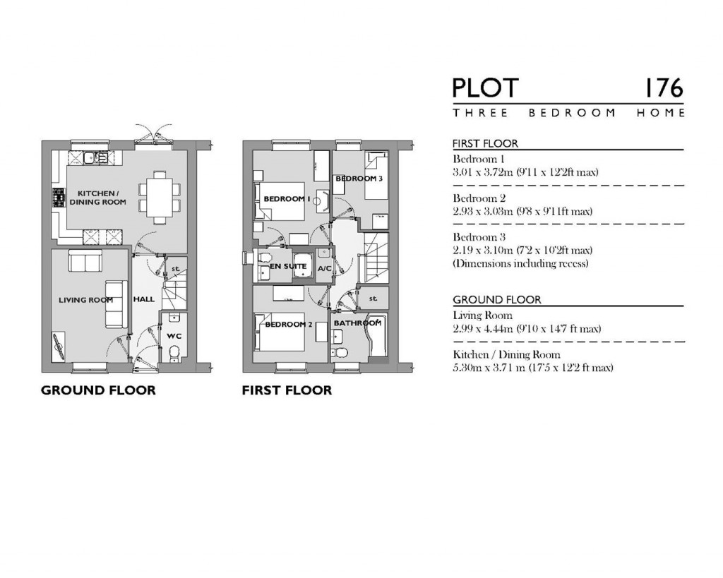 Floorplans For Nottington Park, Nottington, Weymouth