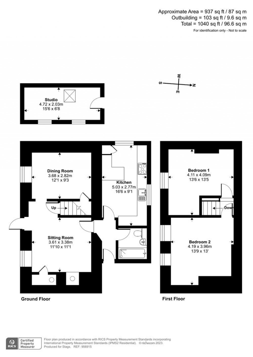Floorplans For Long Lane, High Street, St. Austell