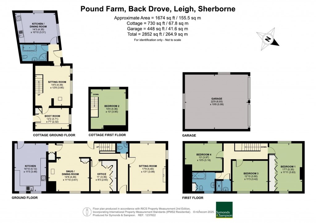 Floorplans For Back Drove, Leigh, Sherborne
