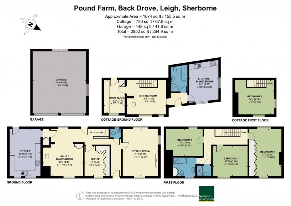 Floorplans For Back Drove, Leigh, Sherborne