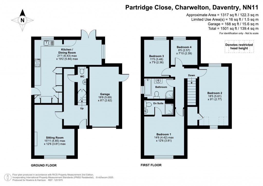 Floorplans For Partridge Close, Charwelton, Daventry, NN11