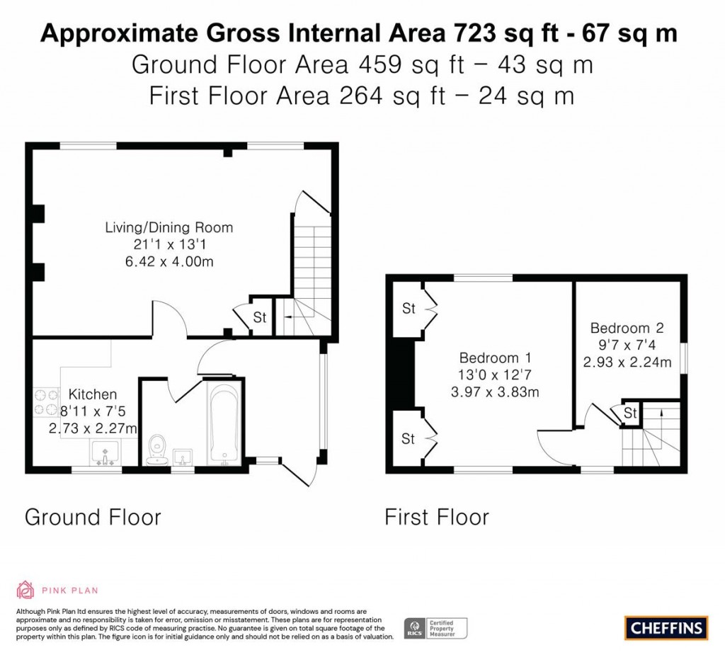 Floorplans For Reed End, Therfield