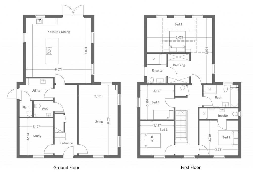 Floorplans For Stortford Road, Clavering, Saffron Walden