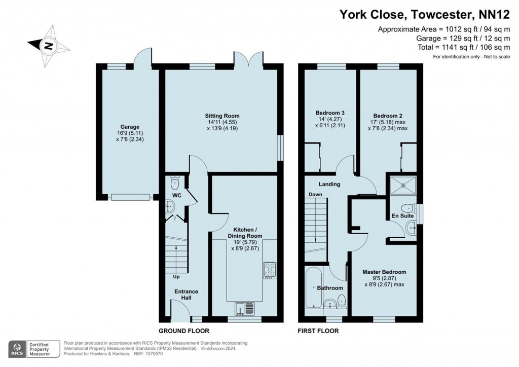 Floorplans For York Close, Towcester, NN12