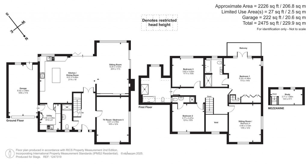 Floorplans For Seascape, 10 Langs Field, Croyde