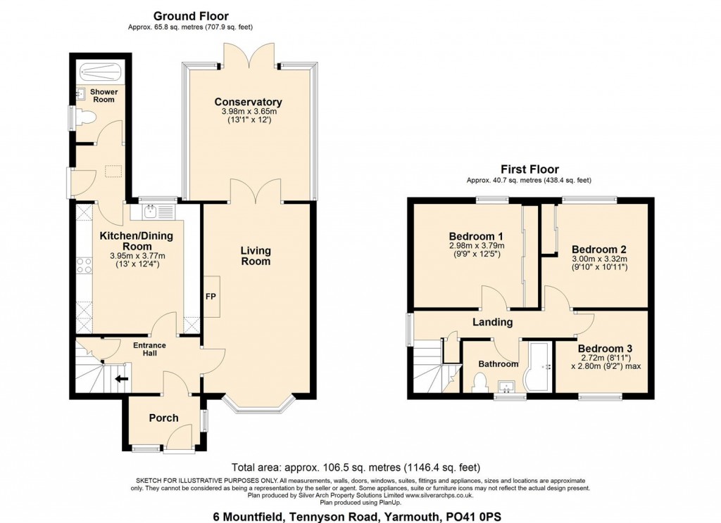 Floorplans For Yarmouth, Isle of Wight