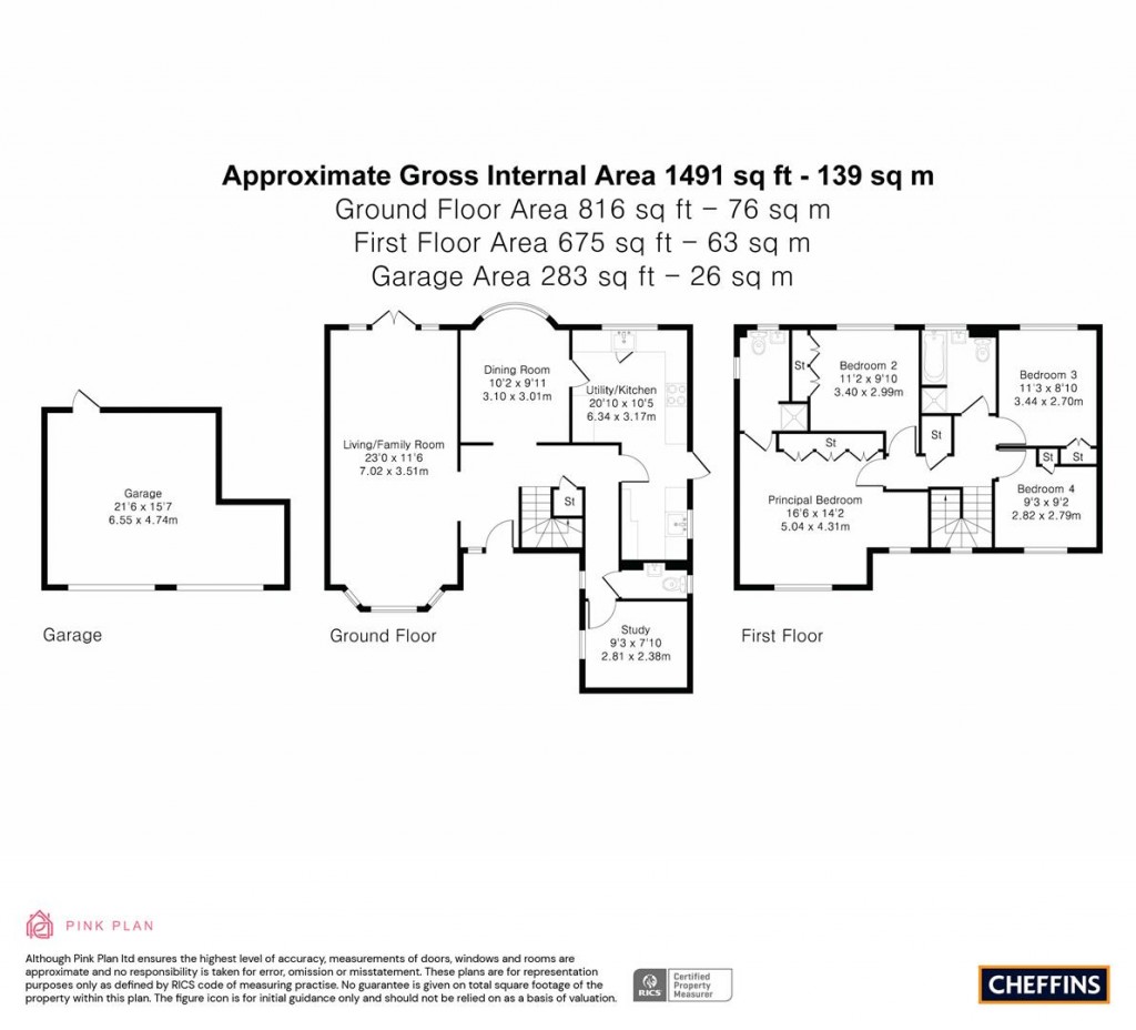 Floorplans For Brookfield Road, Sawston
