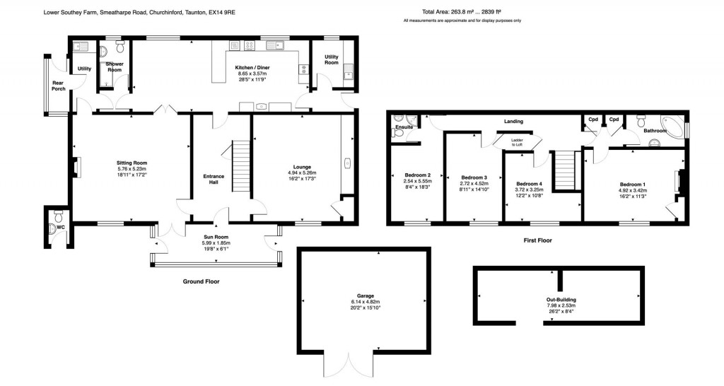 Floorplans For Smeatharpe, Honiton