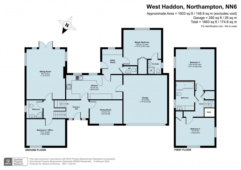Floorplans For Hillside, West Haddon, Northampton, NN6