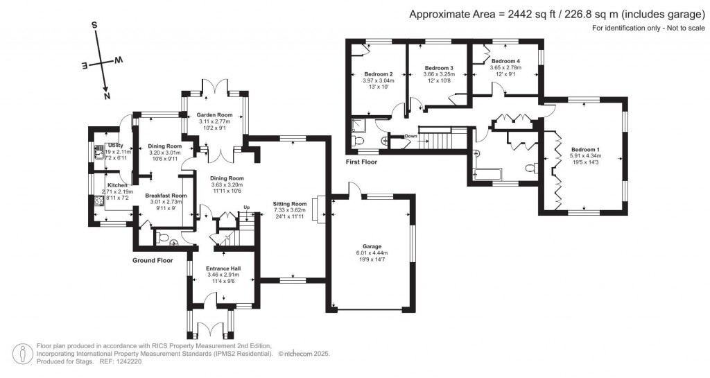 Floorplans For Shipton Road, Shipton Gorge, Bridport