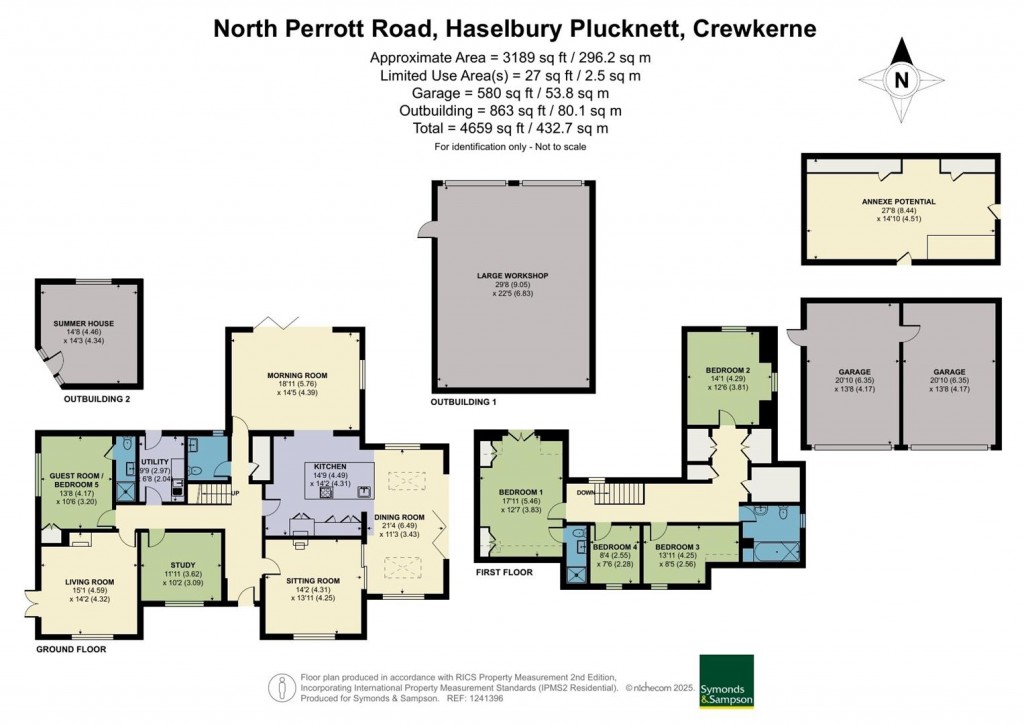 Floorplans For North Perrott Road, Haselbury Plucknett