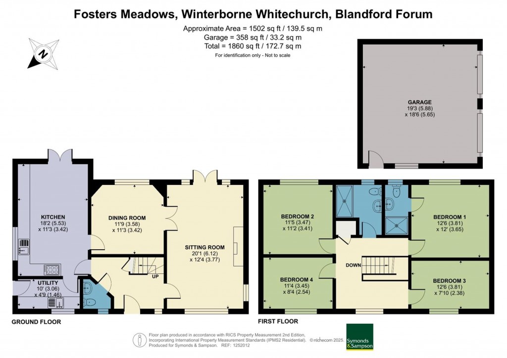 Floorplans For Fosters Meadows, Winterborne Whitechurch, Blandford Forum
