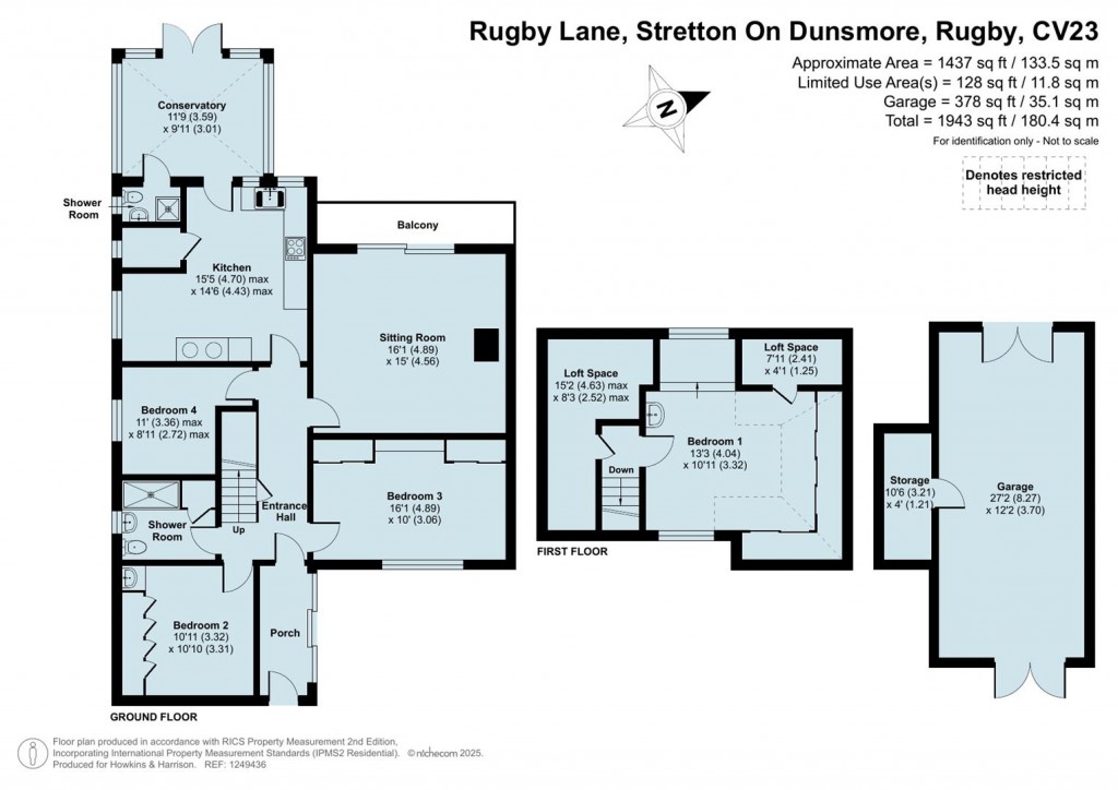 Floorplans For Rugby Lane, Stretton On Dunsmore, Rugby, CV23