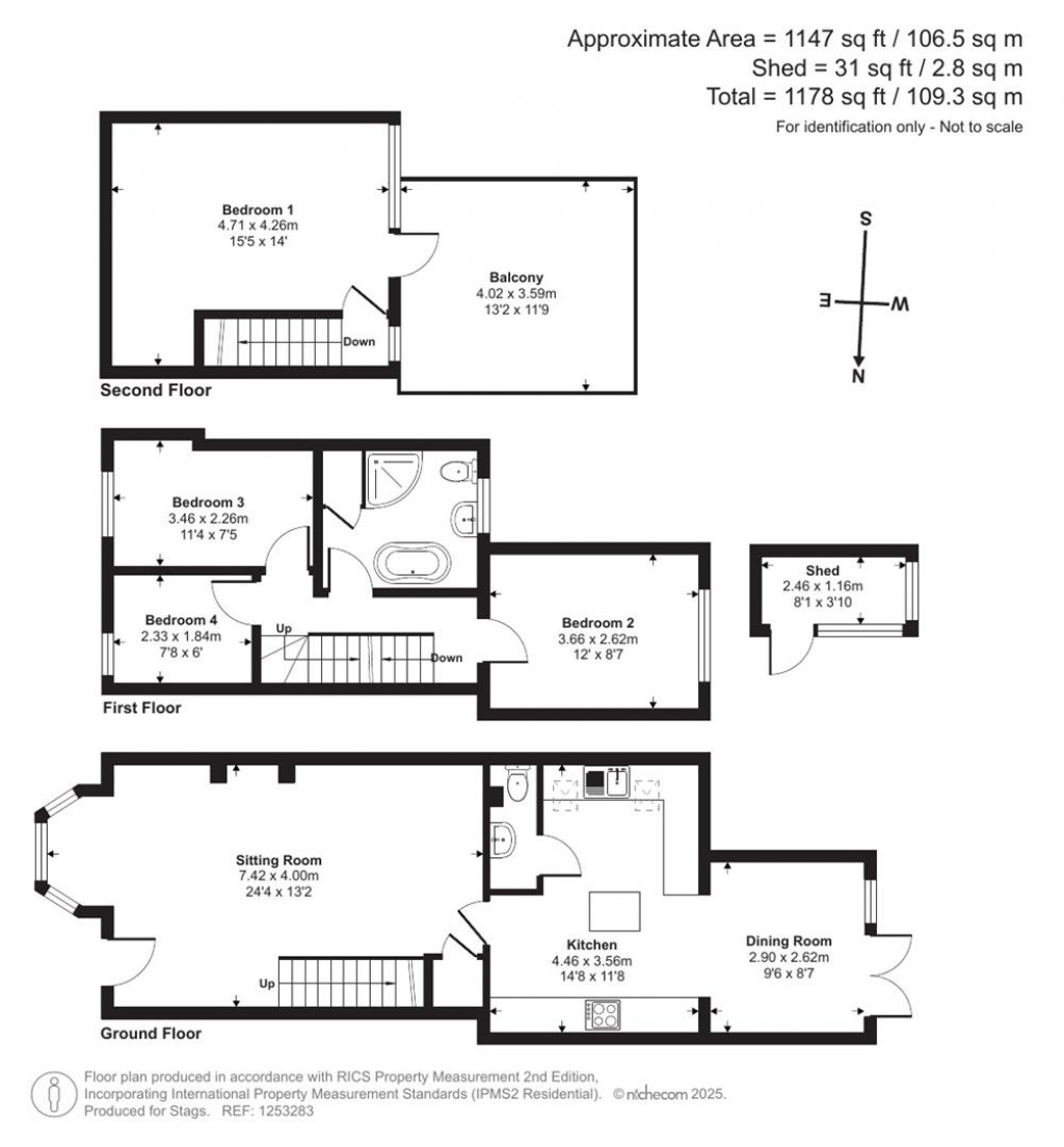 Floorplans For Higher Street, Norton Sub Hamdon, Stoke-Sub-Hamdon