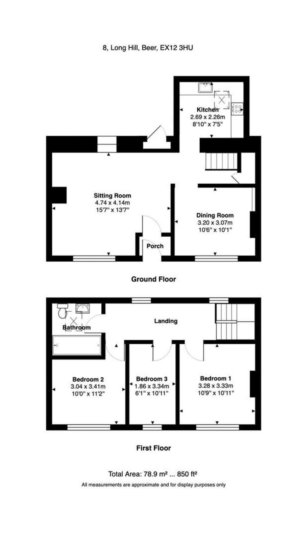 Floorplans For Long Hill, Beer, Seaton
