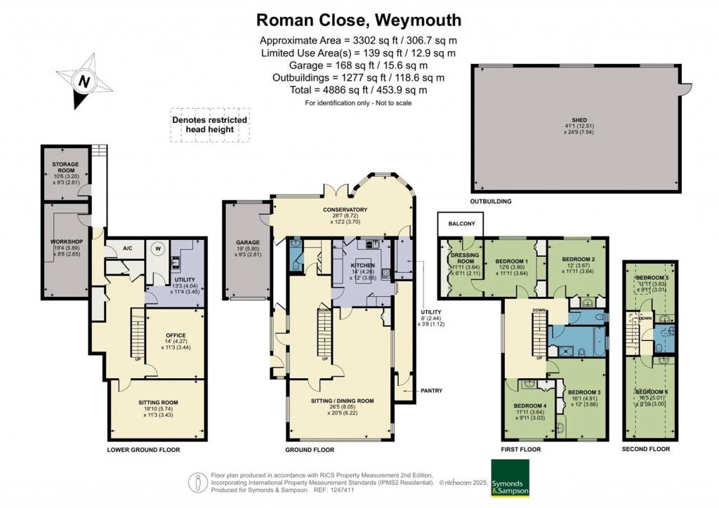 Floorplans For Roman Close, Weymouth