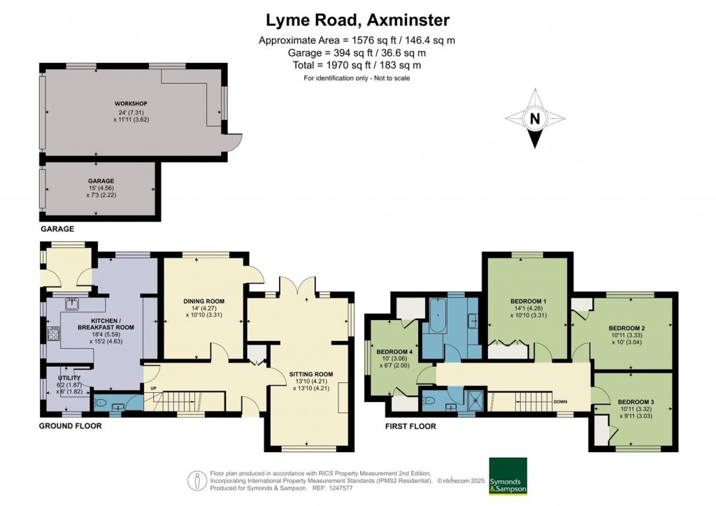 Floorplans For Lyme Road, Axminster, Devon