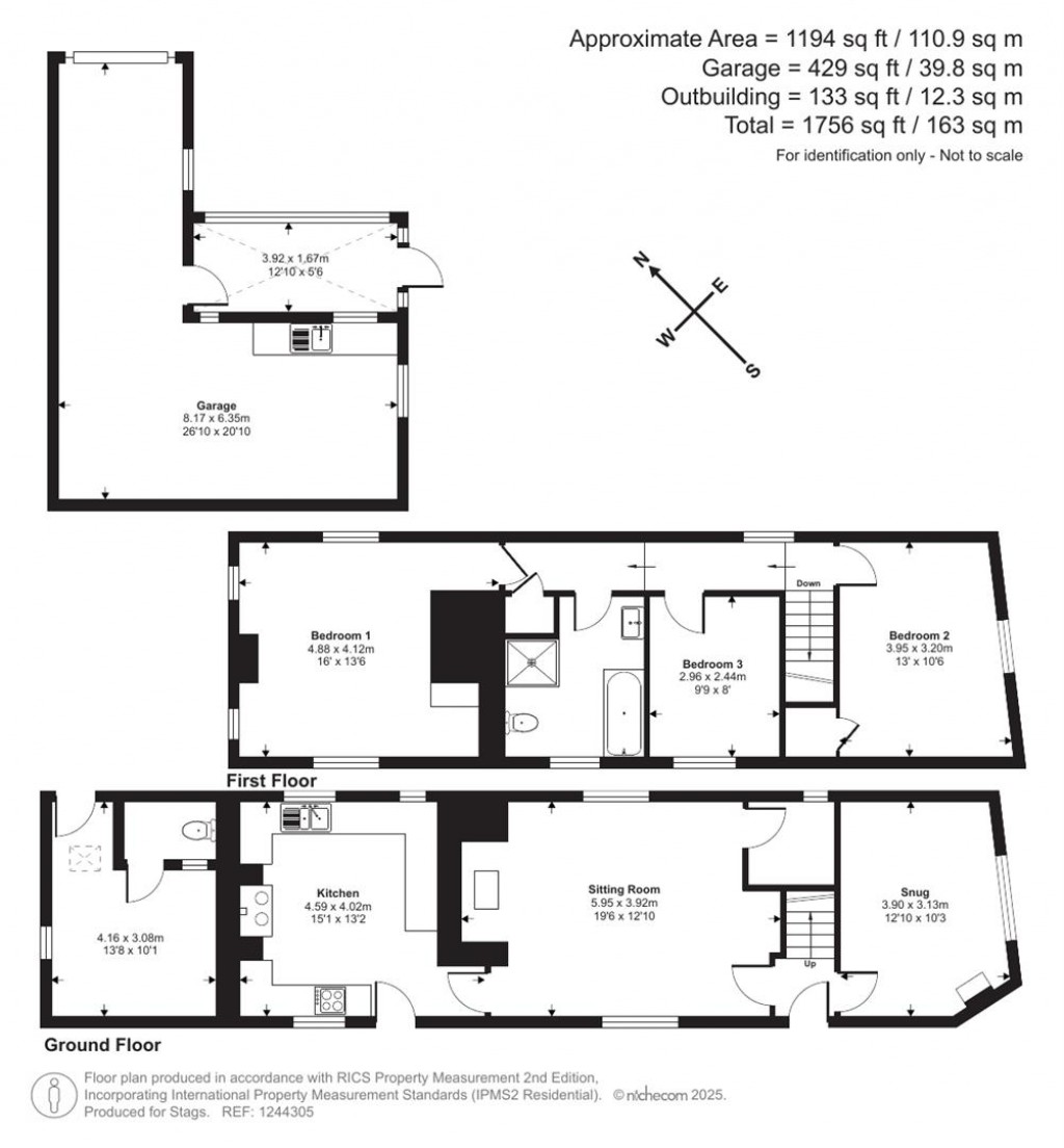 Floorplans For Staple Cross, Hockworthy, Wellington