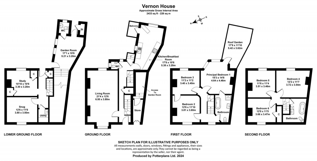 Floorplans For Cowes, Isle of Wight