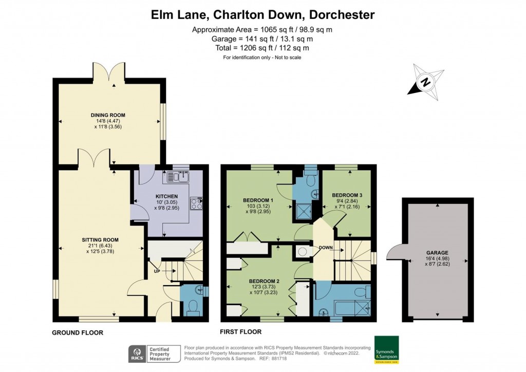 Floorplans For Elm Lane, Charlton Down, Dorchester