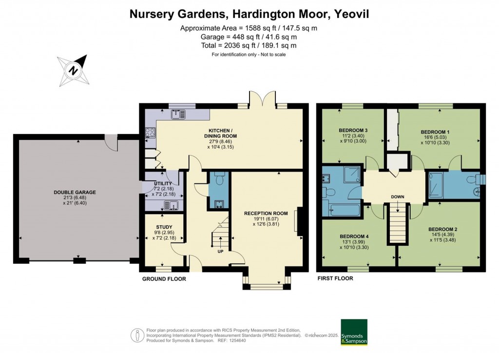 Floorplans For Nursery Gardens, Hardington Moor, Yeovil