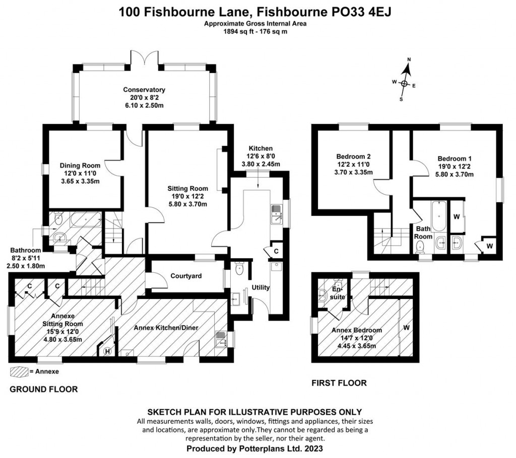 Floorplans For Fishbourne, Isle of Wight