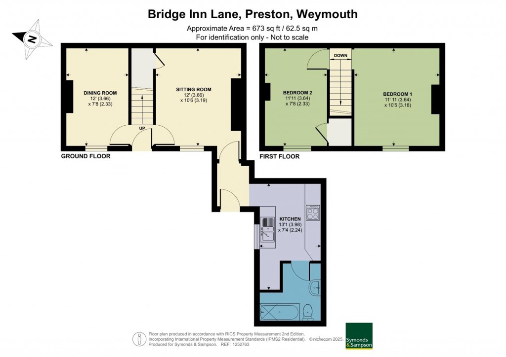 Floorplans For Bridge Inn Lane, Preston, Weymouth