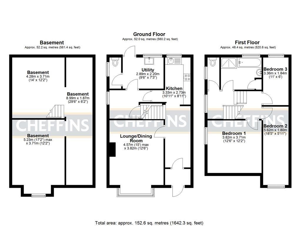 Floorplans For Cannon Street, Little Downham, Ely