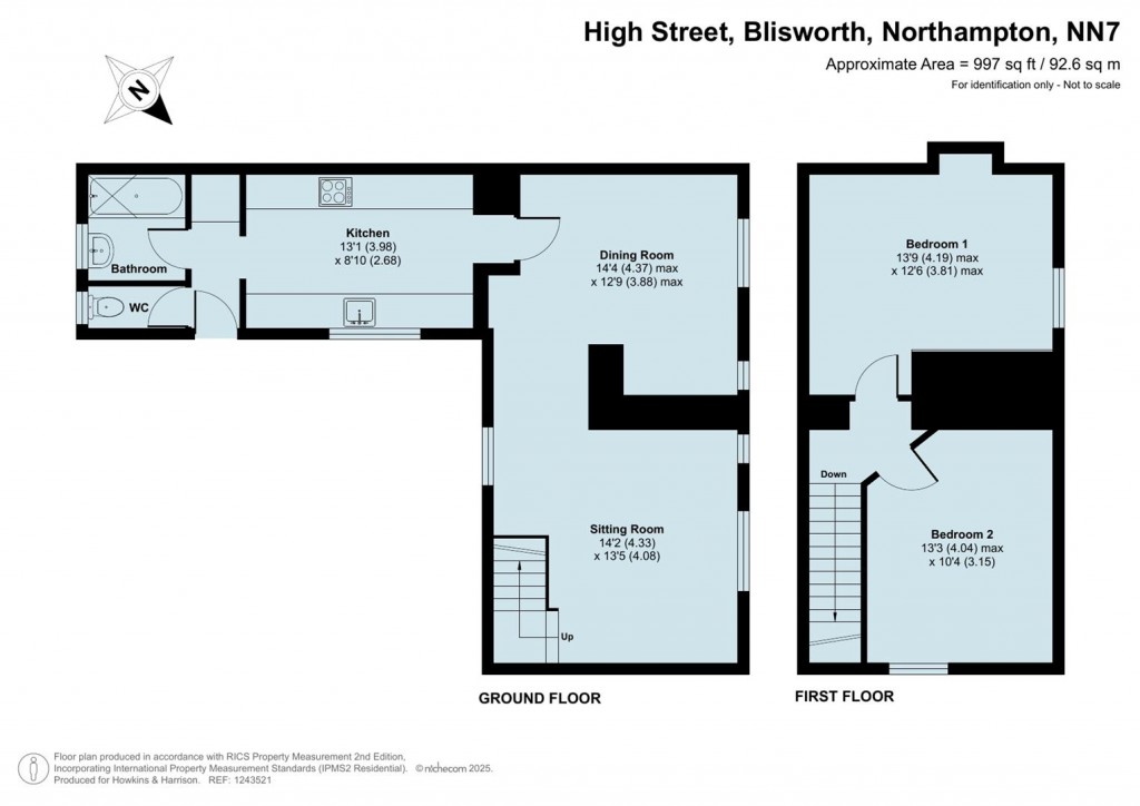 Floorplans For High Street, Blisworth, NN7