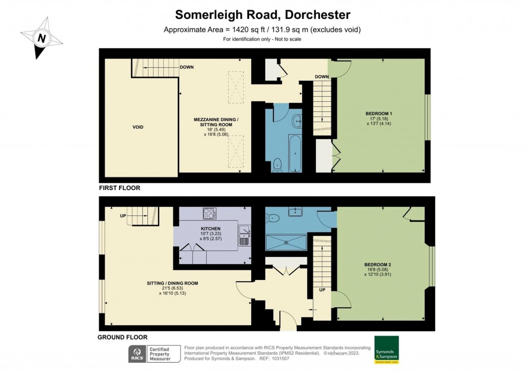 Floorplans For Somerleigh Road, Dorchester