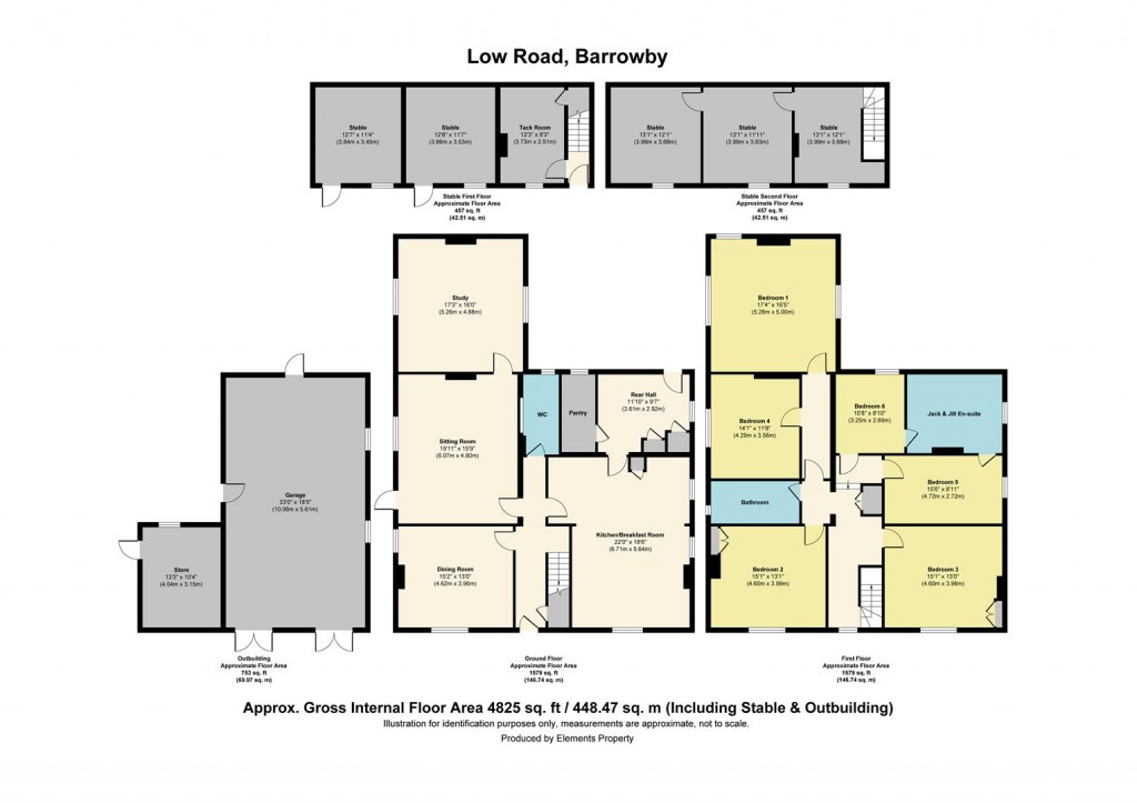 Floorplans For Low Road, Barrowby