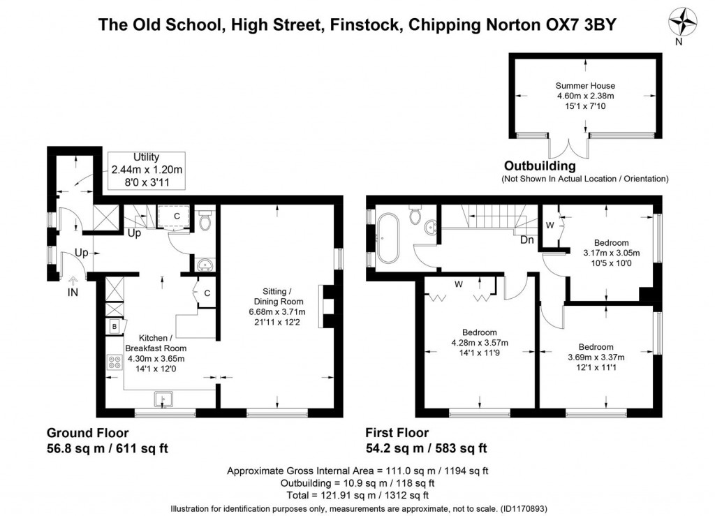 Floorplans For Finstock, Oxfordshire