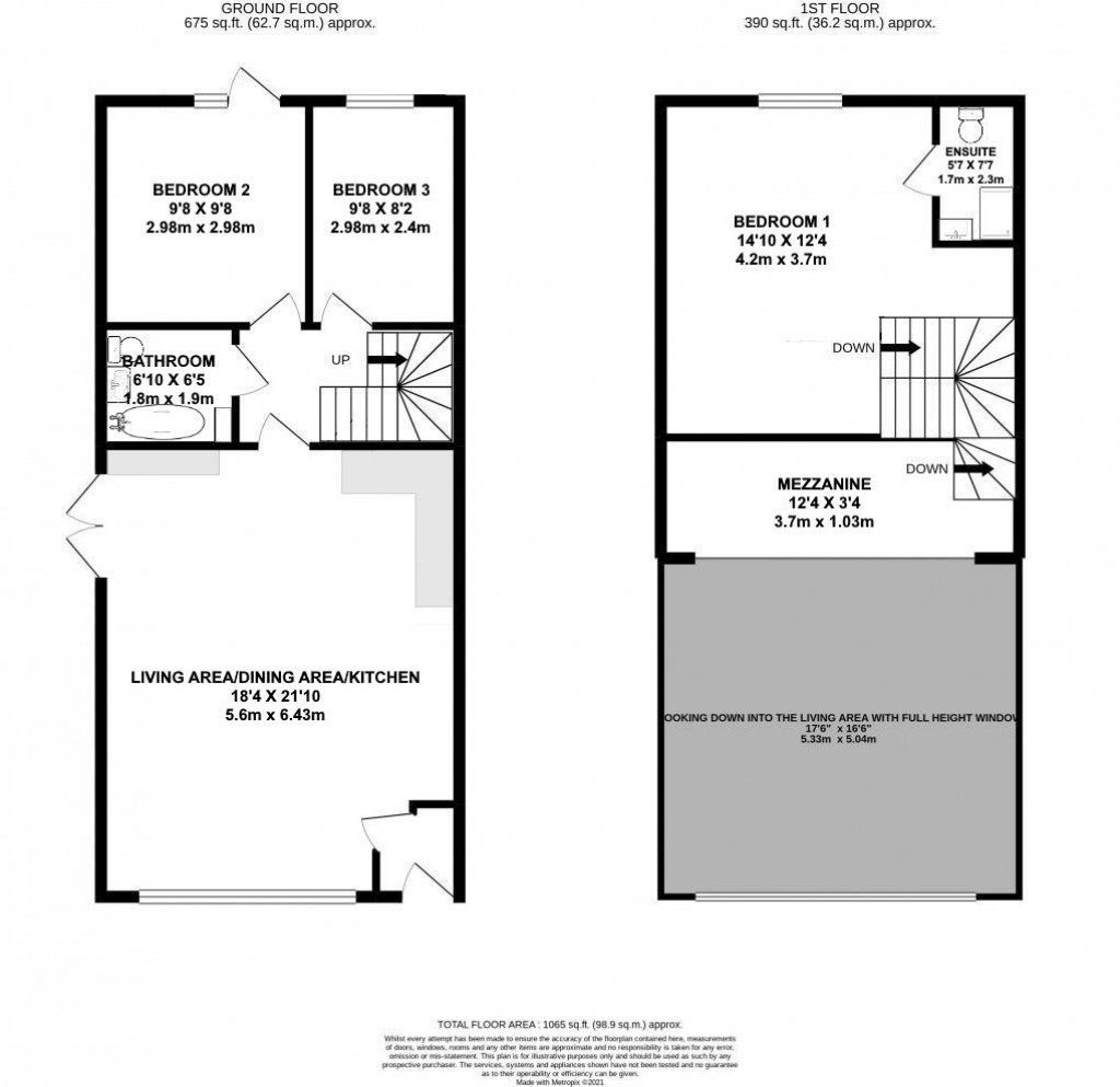 Floorplans For Bondleigh, North Tawton
